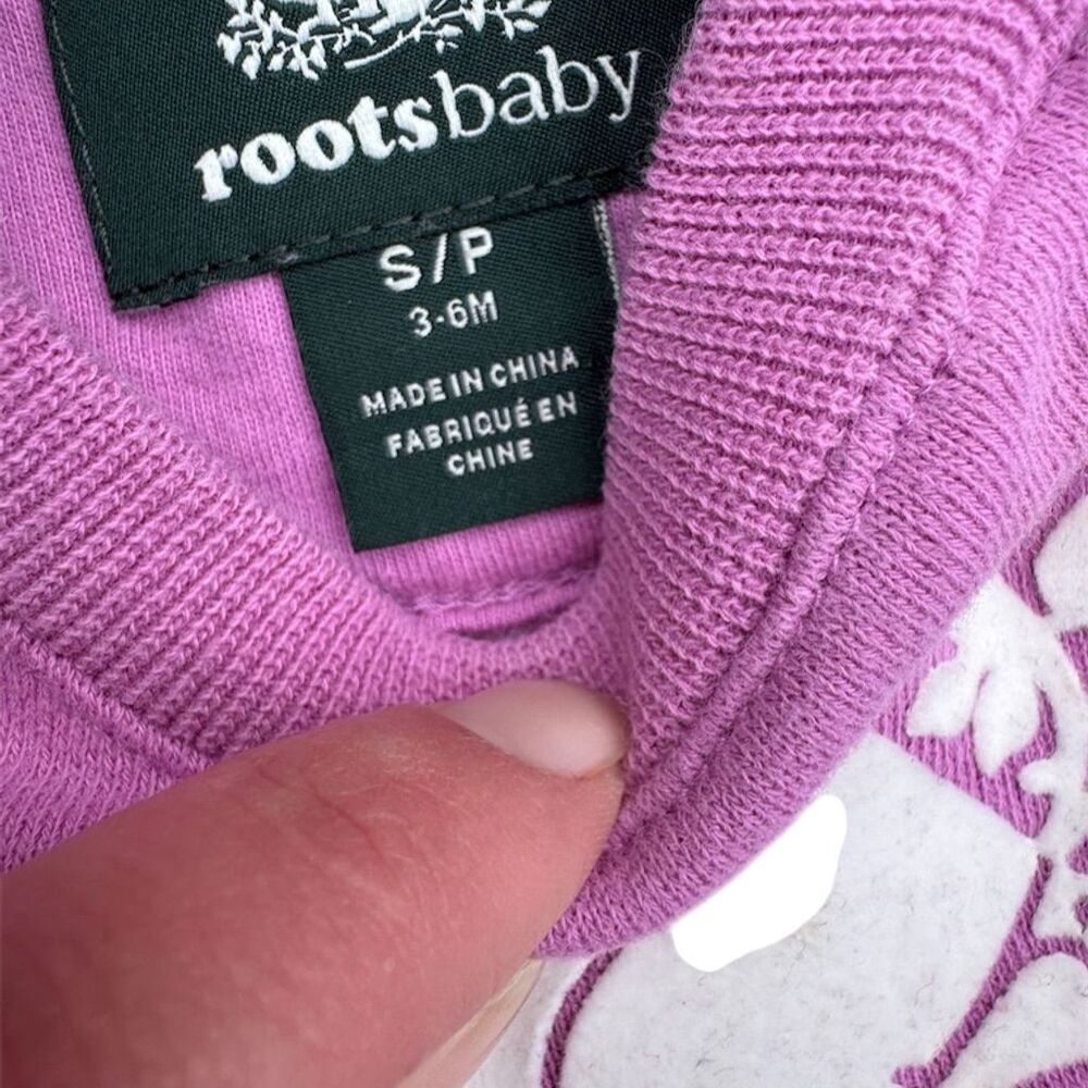 Roots Baby One Piece Romper Pink 3-6 Months Unisex - Picture 2 of 5